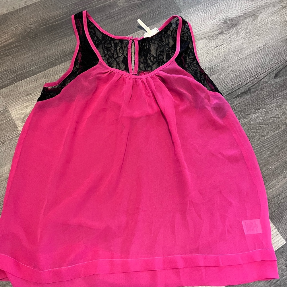Pink and Black tank